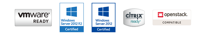 VMware® vSphere™, Microsoft® Hyper-V®, Citrix® XenServer™ und OpenStack